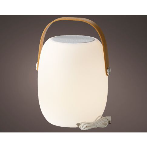 LAMPADA LED CON SPEAKER BLUETOOTH 21X32CM - Illuminazione Esterno