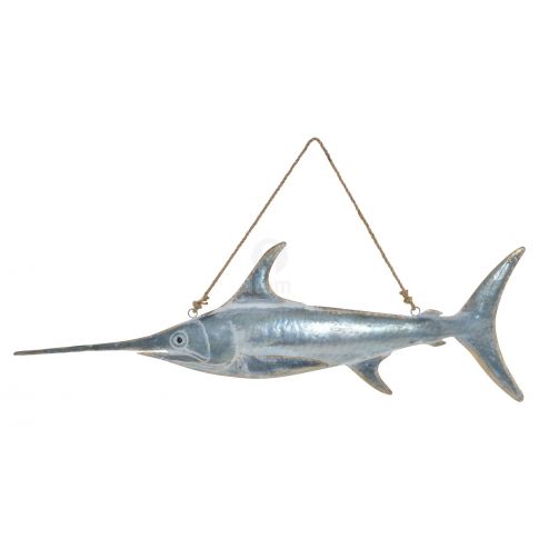 Decorazione Da Parete Pesce Spada In Metallo