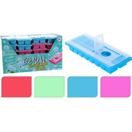 FORMAGHIACCIO PER CUBETTI CON COPERCHIO COLORE ASSORTITO