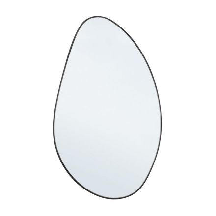 SPECCHIO A GOCCIA ASTEROID BORDO NERO 59,5X101