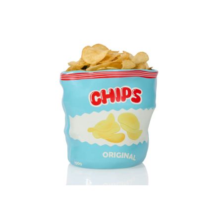 Contenitore in Ceramica "Chips Bag" a Forma di Sacchetto di Patatine