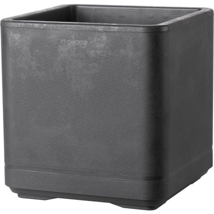 Vaso quadrato con riserva d’acqua Cubo Cosmo, 38x38x39,2 cm (25,5 L), Antracite