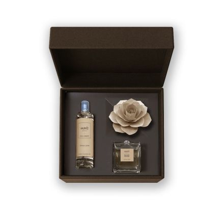 MUHA Confezione Rosa 100 ml + Spray 100 ml Dolce Latte