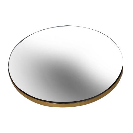Centrotavola a Specchio Ø30,5x2h cm Oro