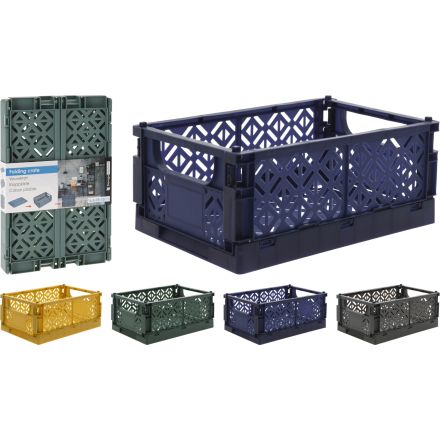 CESTA PIEGHEVOLE PORTAOGGETTI 16X25X10CM COLORE ASSORTITO