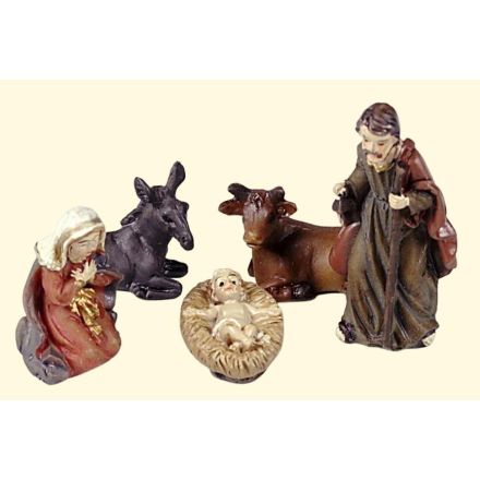 NATIVITA' 5PZ 3.3CM IN RESINA 