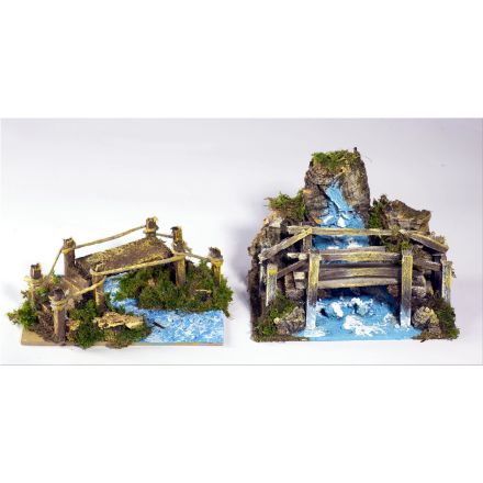 PONTE SU FIUME 15X10X6/11CM ASSORTITO