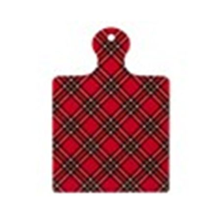 Tagliere Plaid 23.5x17x0.7 cm Rosso