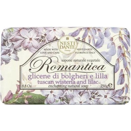 SAPONE VEGETALE ROMANTICA GLICINE DI BOLGHERI & LILLA 250GR