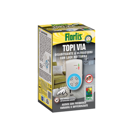 TOPI VIA DISABITUANTE ULTRASUONI COPRE 200MQ