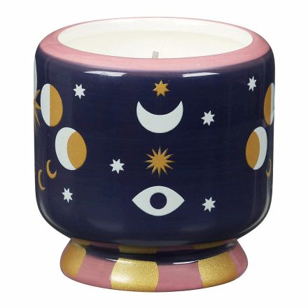 Paddywax Candela in Ceramica Decorata "A Dopo" – Fasi Lunari, Gelsomino e Rosa (226 g)