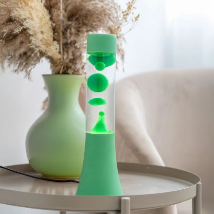 Fisura Lampada di Lava Monocromatica, 30 cm, Verde Menta