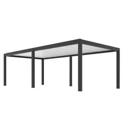 PERGOLA BIOCLIMATICA SUMMER GRIGIA 8X4 AUTOPORTANTE MOTORIZZATA + LED