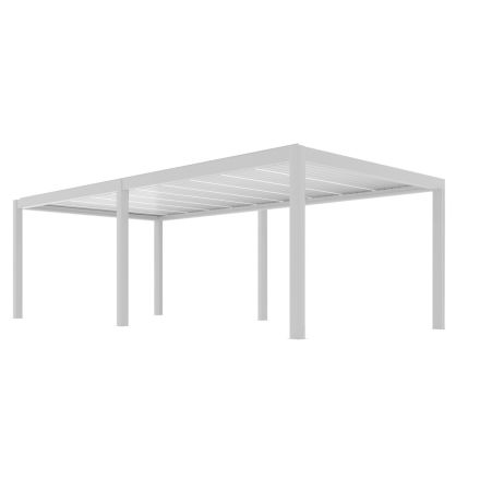 PERGOLA BIOCLIMATICA SUMMER BIANCA 8X4 AUTOPORTANTE MOTORIZZATA + LED