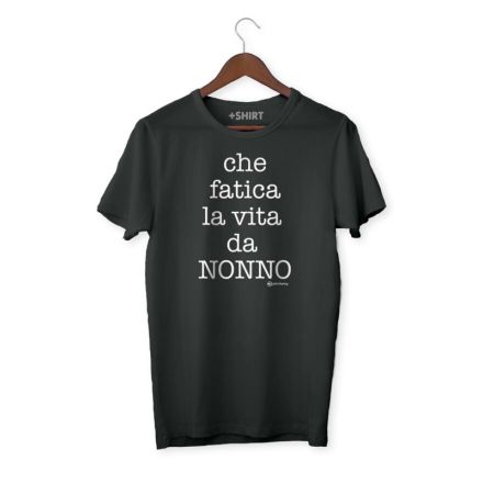 T-SHIRT CHE FATIVA LA VITA DA NONNO XL UNISEX 100% COTONE