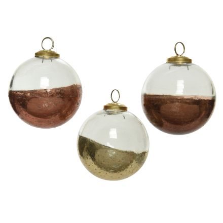 1 PALLINA IN VETRO D.10CM MODELLO ASSORTITO