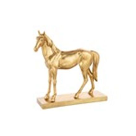 Cavallo con Base 38x13.5x37.5 cm Oro