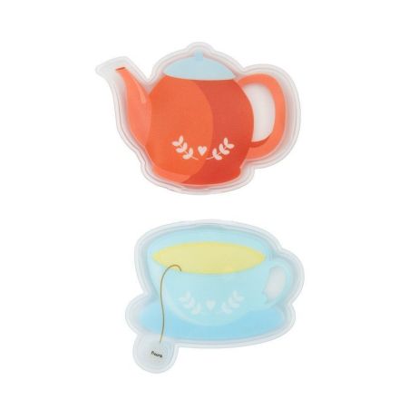 Fisura Scaldamani riutilizzabili a scatto set 2 pz (teiera & tazza)