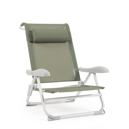 SDRAIO SPIAGGINA C-C CAYO VERDE OLIVE IN ALLUMINIO