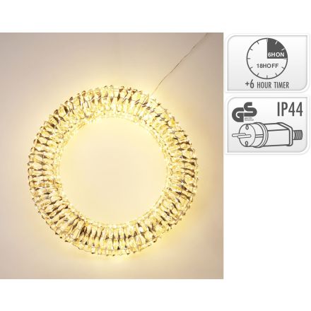 Corona luminosa a LED, 960 LED, 58 cm, colore oro
