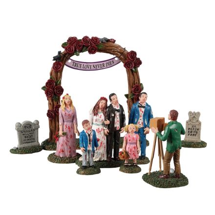 ZOMBIE WEDDING PARTY SET OF 9 – LEMAX COD. 23587