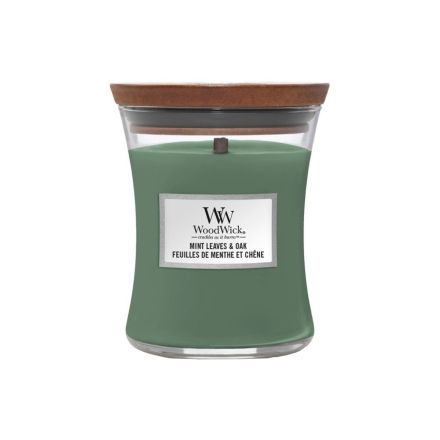 CANDELA CLESSIDRA MEDIA MEDIUM JAR MINT LEAVES & OAK