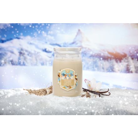 YANKEE CANDLE Giara Grande in vetro Vanilla Flurries