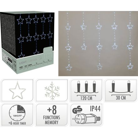 Tenda luminosa a LED con stelle, 235 LED, 120x120 cm, luce bianco freddo