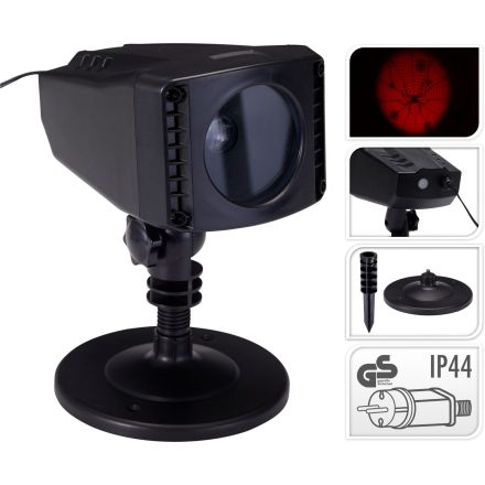 Proiettore a LED con ragno che striscia