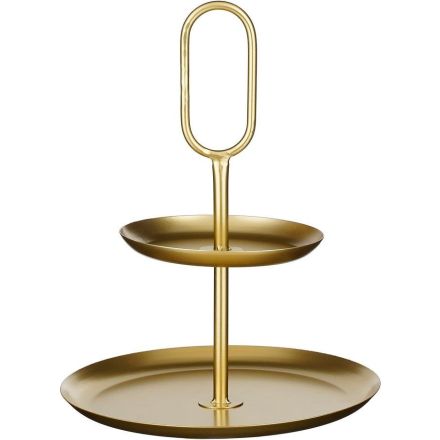 Mica Decorations Vassoio 3 Livelli Rama D28 x H36 cm, oro
