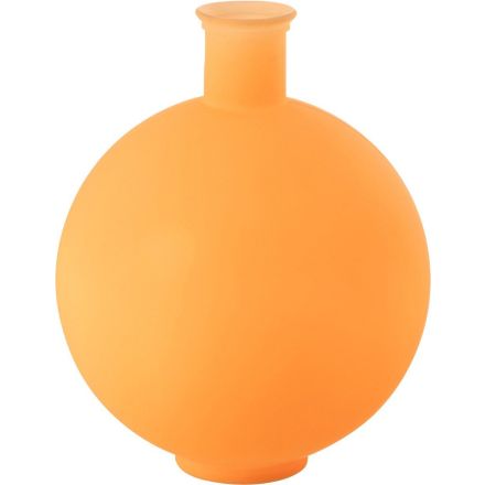 Vaso a sfera in vetro34X34X44cm Arancione