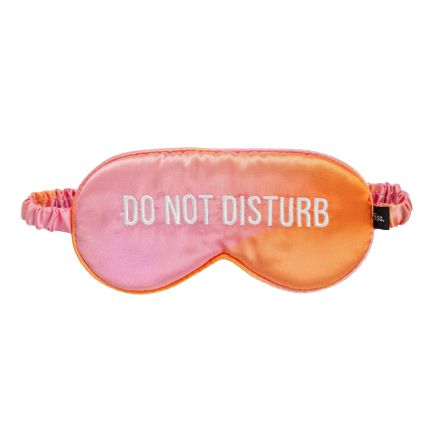 Fisura Mascherina notte “Do not disturb” 20x10 cm - rosa/arancione