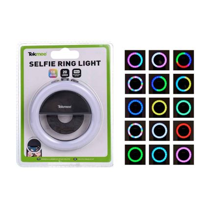 ANELLO LUMINOSO PER SELFIE MULTICOLOR