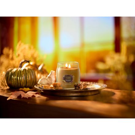 YANKEE CANDLE Giara Media in vetro Signature Golden Pumpkin