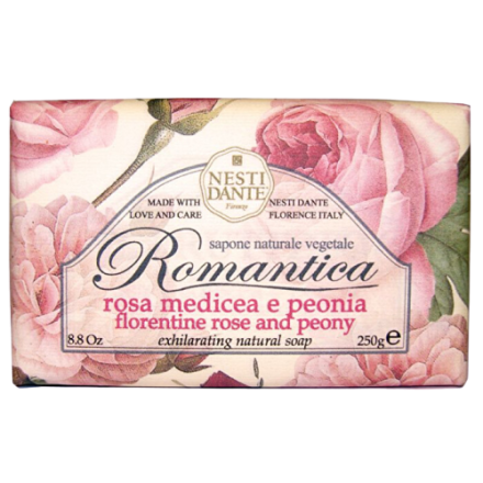SAPONE VEGETALE ROMANTICA ROSA MEDICEA&PEONIA 250GR