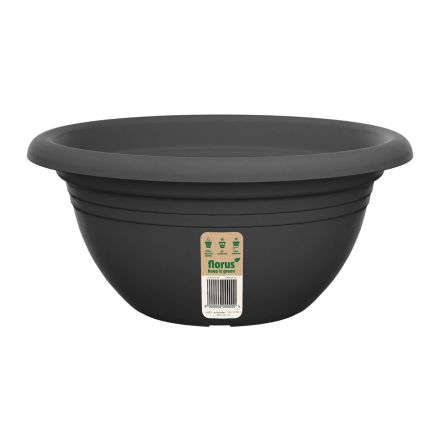 VASO TONDO MEDITERRAN BOWL 30CM ANTRACITE