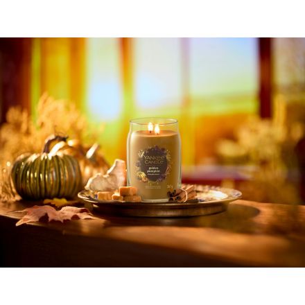 YANKEE CANDLE Giara Grande in vetro Signature Golden Pumpkin