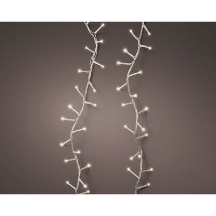 LUCI DI NATALE 1500 LED 3400CM BIANCO CALDO 8 GIOCHI DI LUCE