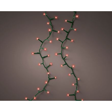 LUCI DI NATALE 1000 LED ROSSO 2250CM 8 GIOCHI DI LUCE