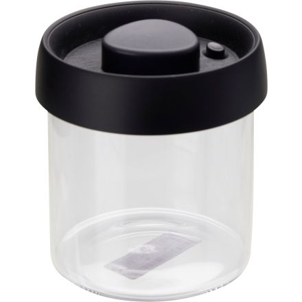 Barattolo in vetro borosilicato con pompa sottovuoto, 500 ml, trasparente/nero