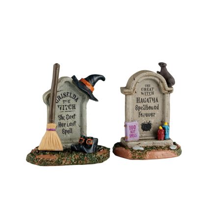 WITCH TOMBSTONES SET OF 2 – LEMAX COD. 54445
