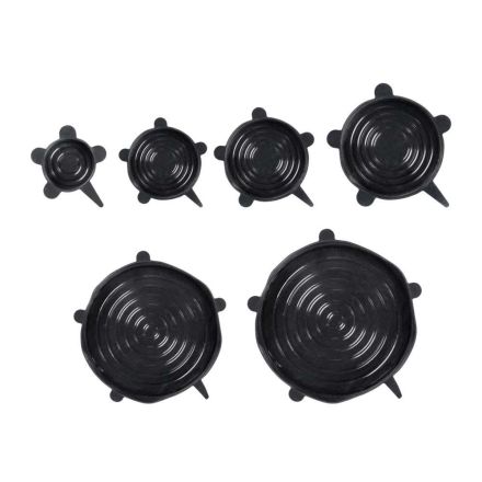 SET 6 COPERCHI IN SILICONE PER BARATTOLI
