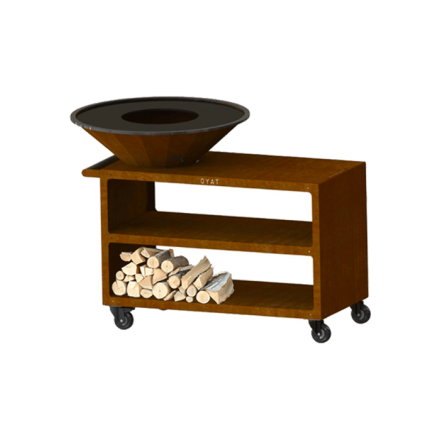 BARBECUE A BRACIERE PONTAILLAC 88 CON CARRELLO COGNAC