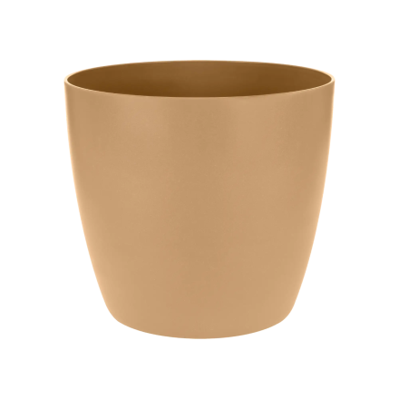 VASO BRUSSELS ROUND 16CM COOKIE BROWN