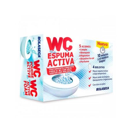 TRATTAMENTO PER WC SCHIUMA ATTIVA 4 BUSTINE