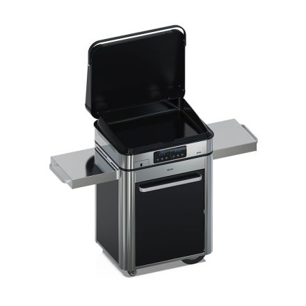 ENO Plancha Elettrica Enosign 65 con Carrello, 100×128×67 cm, Acciaio Inox