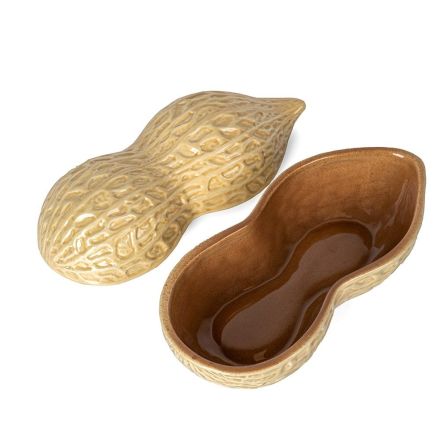 Fisura Bowl arachide in ceramica, 20xH12 cm, marrone