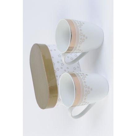 TAZZA IN CERAMICA CON STELLINE