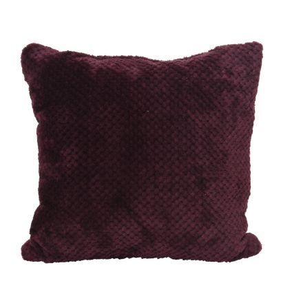 CUSCINO ROSSO BORGOGNA IN VELLUTO 45X45X12CM