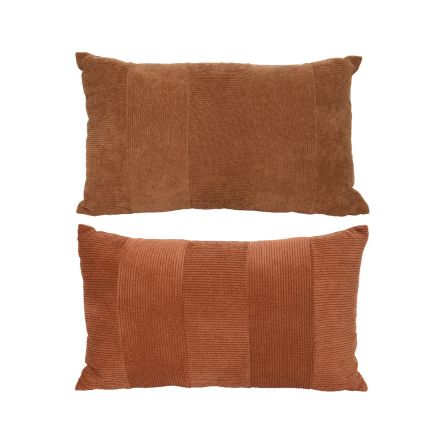 CUSCINO MARRONE CON PATCHWORK 30X50X5CM MODELLO ASSORTITO